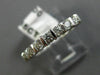 ESTATE .35CT DIAMOND 14KT WHITE GOLD CLASSIC SEVEN STONE LOVE WEDDING RING #1172