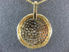 ESTATE 1.54CT MULTI COLOR FANCY DIAMOND 14KT YELLOW GOLD 3D BY THE YARD PENDANT