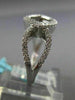 ESTATE WIDE .64CT DIAMOND 18KT WHITE GOLD SOLITAIRE ETOILE FRIENDSHIP LOVE RING