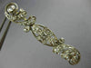 ANTIQUE 1.20CT ROSE CUT DIAMOND 14K WHITE GOLD FLOWER FILIGREE PIN BROOCH #19163