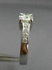 ESTATE 1.04CT DIAMOND 14KT WHITE GOLD CLASSIC FOUR PRONG ENGAGEMENT RING #25942