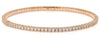 ESTATE 2.21CT DIAMOND 14KT ROSE GOLD ROUND ETERNITY CUFF TENNIS BANGLE BRACELET