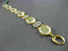 ESTATE WIDE 2.25CT DIAMOND & YELLOW TOPAZ 18KT TWO TONE GOLD 3D OVAL BRACELET