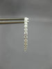 .50CT DIAMOND 14KT WHITE GOLD 3D CLASSIC 1.5mm INSIDE OUT LOVE HOOP EARRINGS