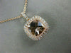 1.58CT DIAMOND & AAA MORGANITE 14KT ROSE GOLD 3D HALO FILIGREE MILGRAIN PENDANT