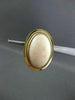 ANTIQUE LARGE OVAL AAA CORAL 18KT YELLOW GOLD CLIP ON EARRINGS BEAUTIFUL #2842