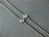 ESTATE .26CT WHITE & PINK DIAMOND 18KT WHITE & ROSE GOLD EVIL EYE LUCKY NECKLACE