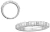.50CT DIAMOND 14KT WHITE GOLD ROUND & BAGUETTE CHANNEL WEDDING ANNIVERSARY RING