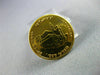 ESTATE 18KT YELLOW GOLD 3D CLASSIC JERUSALEM MENORAH ISRAELI COIN #2108