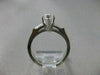 ESTATE BAGUETTE DIAMOND 14K W GOLD RING MARQUISE SEMI MOUNT SETTING EF VVS 21090