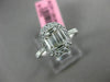 ESTATE LARGE .69CT ROUND & BAGUETTE DIAMOND 18KT WHITE GOLD OVAL ENGAGMENT RING