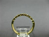 ESTATE .11CT DIAMOND 14K YELLOW GOLD ETOILE BEZEL SEMI ETERNITY ANNIVERSARY RING