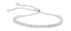 ESTATE 1.75CT DIAMOND 14KT WHITE GOLD 3D CLASSIC BOLO ADJUSTABLE TENNIS BRACELET