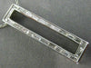 ESTATE .60CT DIAMOND 14KT WHITE GOLD 3D RECTANGULAR FILIGREE ELONGATED NECKLACE