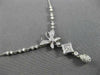ESTATE 1.12CT DIAMOND 18KT WHITE GOLD 3D BUTTERFLY BY THE YARD FLOATING NECKLACE