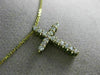 ESTATE .40CT DIAMOND 14KT YELLOW GOLD CLASSIC FLOATING CROSS PENDANT #21625