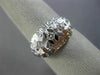 ANTIQUE WIDE .50CT DIAMOND PLATINUM 3D FILIGREE WEDDING ANNIVERSARY RING #26220