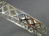 ESTATE WIDE 2.08CT DIAMOND & PINK SAPPHIRE 14K WHITE GOLD ETOILE INFINITY BANGLE