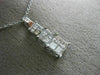ESTATE .72CT DIAMOND 14K WHITE GOLD CLASSIC INVISIBLE GRADUATING PENDANT #21047