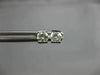 ESTATE .40CT DIAMOND 14KT WHITE GOLD 3D SOLITAIRE TENSION STUD EARRINGS #17278