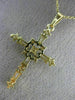 ESTATE LARGE 1.0CT ROUND & BAGUETTE DIAMOND 14KT YELLOW GOLD 3D PENDANT #20837