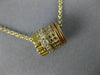 ESTATE .36CT DIAMOND 18KT TRI COLOR 3D CLASSIC MULTI BARREL FLOATING PENDANT