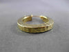 ESTATE 14KT YELLOW GOLD CLASSIC DIAMOND CUT HAMMER LOOK HOOP EARRINGS #24342