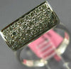ESTATE 1.16CT DIAMOND WHITE GOLD 3D CLASSIC FUN FLAME RECTANGULAR LOVE RING