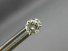 ESTATE .78CT DIAMOND 14K WHITE GOLD CLASSIC 3 PRONG MARTINI STUD EARRINGS #26372