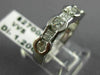 ESTATE 1.20CT DIAMOND 14KT WHITE GOLD 7 STONE SEMI BEZEL ANNIVERSARY RING #22471