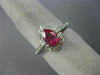 1.07CT DIAMOND & AAA PEAR SHAPE PINK TOURMALINE 14KT WHITE GOLD ENGAGEMENT RING