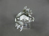 ESTATE .60CT DIAMOND 14K WHITE GOLD 3D FILIGREE "V" SHAPE ENGAGEMENT RING #21168