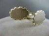 ANTIQUE LARGE 14K YELLOW GOLD OVAL MONOGRAM ETCHED CUFFLINKS 19MM X 12MM #20024