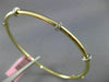 ESTATE .30CT DIAMOND 14K WHITE & YELLOW GOLD PAST PRESENT FUTURE BANGLE BRACELET
