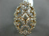 ESTATE LARGE 1.50CT DIAMOND 14KT ROSE GOLD 3D OPEN FILIGREE ETOILE COCKTAIL RING