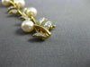ESTATE WIDE & LONG .25CT DIAMOND & AAA SOUTH SEA PEARL 14KT YELLOW GOLD BRACELET