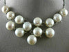 ESTATE .55CT DIAMOND & AAA PEARL 14KT WHITE GOLD 3D CLASSIC V SHAPE NECKLACE
