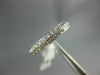 ESTATE .35CT DIAMOND 14K WHITE GOLD 2 ROW FILIGREE WEDDING ANNIVERSARY RING 1209