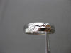 ANTIQUE 14K WHITE GOLD 3D FILIGREE ETERNITY WEDDING ANNIVERSARY RING BAND #18954