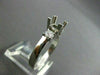 ESTATE .50CT DIAMOND 14KT WHITE GOLD SQUARE SEMI MOUNT ENGAGEMENT RING #1275