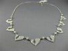 ESTATE 1.97CT DIAMOND 18KT WHITE GOLD 3D MULTI HEART BY THE YARD LOVE NECKLACE