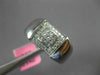 ESTATE WIDE .35CT DIAMOND 18K WHITE GOLD ROUND & PRINCESS BEZEL ANNIVERSARY RING