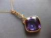 LARGE 17.43CT DIAMOND & AAA AMETHYST 14KT ROSE GOLD 3D CUSHION & ROUND PENDANT