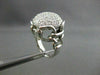 ESTATE LARGE 1.82CT DIAMOND 14KT WHITE GOLD CIRCULAR DOME SHAPED RING AMAZING!!