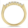 .46CT DIAMOND 14KT YELLOW GOLD 3D 7 STONE SHARED PRONG WEDDING ANNIVERSARY RING