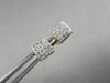 ESTATE 14KT W/Y GOLD .75CT PRINCESS DIAMOND STUD EARRINGS F-G VS SIMPLY THE BEST