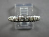 ANTIQUE .35CT OLD MINE DIAMOND 14K WHITE GOLD 3D WEDDING ANNIVERSARY RING #27862