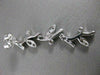 ESTATE LONG HANGING FLORAL LEAF DIAMOND 14KT WHITE GOLD PUSHBACK EARRINGS #2205