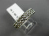 ESTATE .80CT ROUND DIAMOND 14KT WHITE GOLD 2 ROW SHARED PRONG ANNIVERSARY RING