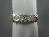 ESTATE .50CT DIAMOND 14KT WHITE & YELLOW GOLD FIVE STONE ANNIVERSARY RING #4297